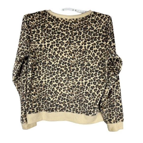 Honeydew Womens XL Leopard Print Lounge Set Long Sleeve Top and Pants - Picture 2 of 9